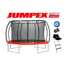 Trampolína Jumpex SST 366 cm červená s vnútornou sieťou.